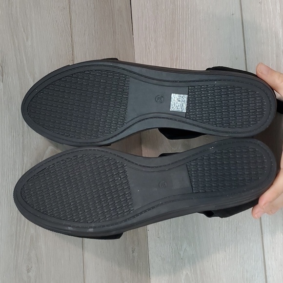 Eileen Fisher Women Powell  Back Zip Suede Platform Clogs Sandals shoes 9.5 - Picture 10 of 11